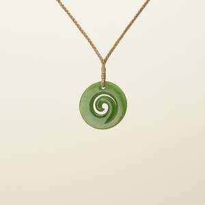 Koru Pendants: Koru kahurangi Pounamu Medium Pendant