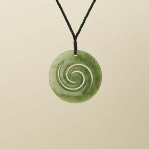 Koru Double Pounamu Large Pendant