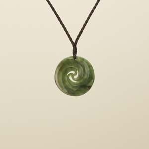 Koru Pendants: Medium Flower Double Koru Pounamu Pendant