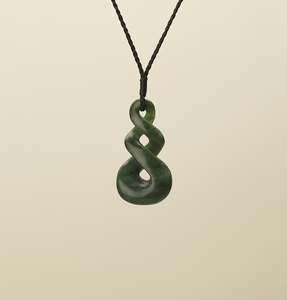 New Arrivals: Kawakawa Inanga Pikorua Twist Large Pounamu Pendant