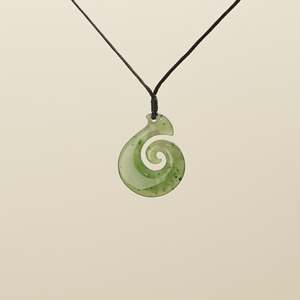 Koru Pendants: Koru Small Greenstone Pendant