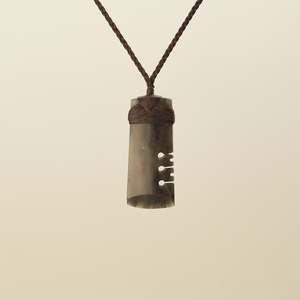 Strength: Notched Toki Hapopo Medium Pounamu Pendant