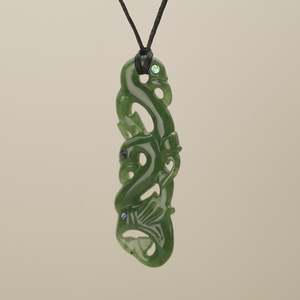 Manaia: Greenstone Manaia Large Pendant