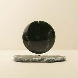 Porowhita Disc Pounamu Sculpture 8cm