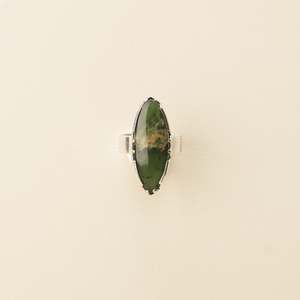 All: Flower Pounamu Sliver Ring