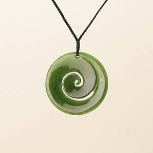 Koru Pounamu Large Pendant