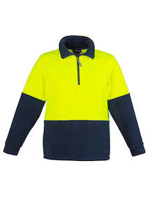 Trades Workwear Safety: Hi Vis Half Zip Polar Fleece Jumper