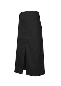 Aprons: Long Half Apron P/C - Black