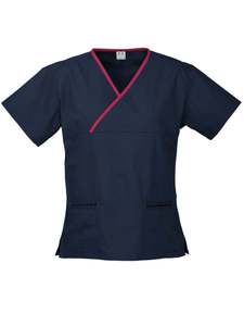 Healthcare Wellness: Ladies Crossover Scrub Top
