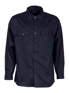 Unisex Adults Cotton Drill Work Shirt L/S