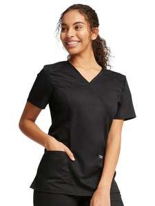 Cherokee Womens' WW Revolution Mock Wrap Top