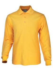 Men's Long Sleeve Basic Polo