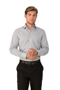Shadow Check Mens Shirt LSL
