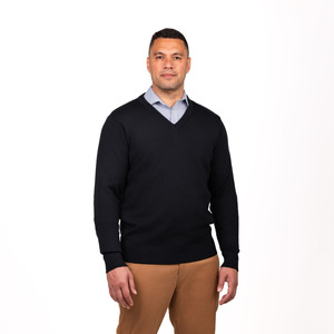 Merino Collection: Unisex Merino Blend V Neck Jersey