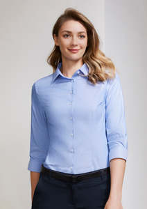 T Shirts: Ladies 3/4 Sleeve Regent Shirt