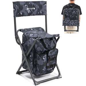 Products: X Strike Backpack Fishing Chair with Cooler Bag and Backrest Folding Camping Stool for Adults up to 225 lbs Portable Lightweight for Hunting Hiking Outdoors