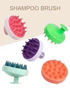 Beauty: Silicone Shampoo Scalp Hair Massager Head Body Scalp Massage Brush