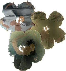Flowers From Andy: in Green Tea, Fresh Bud & Rainwashed Blue