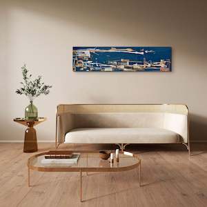 Vibrant: You Made Me Blush - Sumner - Abstract in Teal