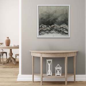 Black And White: Mountains in wash - WOP sq