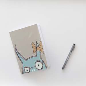 All: Mustard Bow Monster Notebook