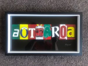 Products: Aotearoa print black – Art By Kirst
