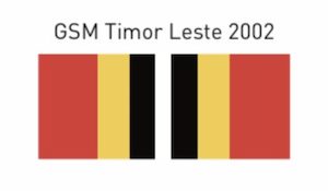 Vinyl Ribbon Sticker-East Timor GSM 2002 – Art By Kirst