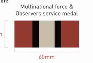 Products: Multi national force and observers ribbon (Sinai) – Art By Kirst