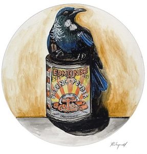 Tui on Baking Powder – Art print – Art By Kirst