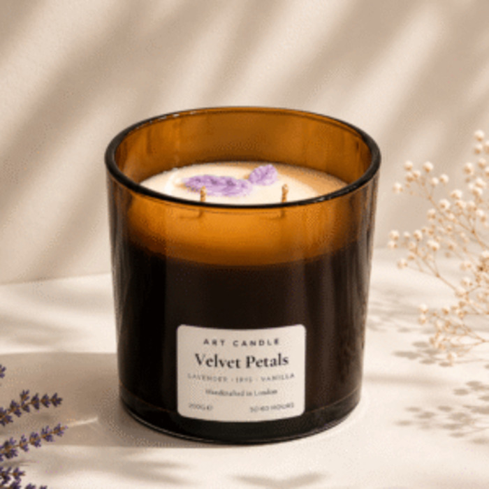 Products: Lavender Blush Artisan Candle Bouquet