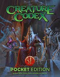 Dungeons Dragons: Kobold Press Creature Codex Hardcover for 5e