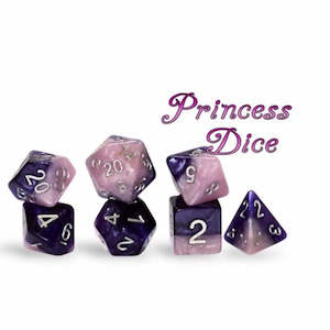 Polyhedral Dice: GKG Halfsies Dice: Princess Dice