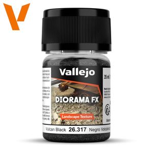 Vallejo Diorama Effects: Vulcan Black 0.1-2.0mm 35 ml