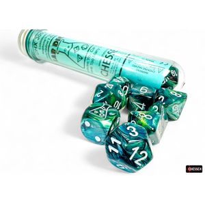 Products: Chessex: Lab Dice - Lustrous Neptune/grey