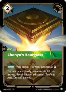 Card Games: Zhonya's Hourglass