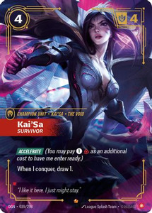 Card Games: Kai'sa - Survivor