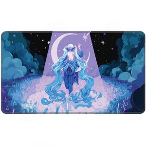 Card Game Accessories: Ultra Pro: UP38657 Hatsune Miku - Stitched Edge Playmat - Spring - Inspiring Vantage MtG