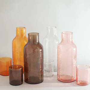 New Arrivals: Handblown Hammered Glass Carafe