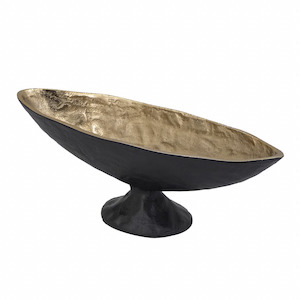 Black Oval Bowl