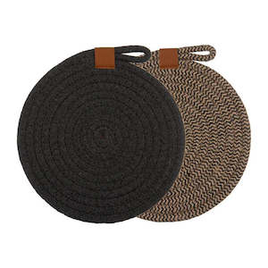 Nash Charcoal Set of 2 Trivets