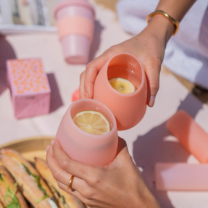 Porter Green: Porter Green Peach + Petal Fegg Silicone Unbreakable Glasses