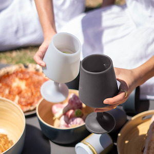 Porter Green Smoke + Storm Swepp Silicone Unbreakable Wine Glasses