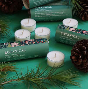 Candles Diffusers: Botanical Christmas Scented Tealight 5 Pack