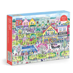 Galison Michael Storrings Book Town Puzzle