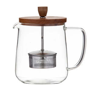 Gifts Under 100: Leaf & Bean Naples Tea Pot with Acacia Lid & Infuser