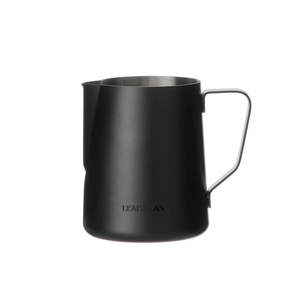 Teacher Gifts: Leaf & Bean Milk Frothing Jug 600ml Black