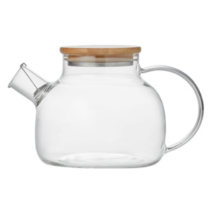 Teacher Gifts: Leaf & Bean Frankie Glass Teapot with Filter Clear