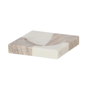New Arrivals: Amalfi Sachi Check Dish White & Beige