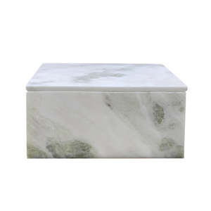 New Arrivals: Amalfi Sachi Marble Box White & Onyx Marble