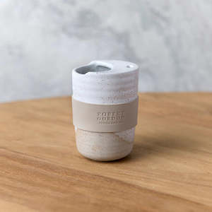 Homeware: White Speckle Travel Mug - The Wanderer